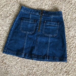 Madewell denim skirt